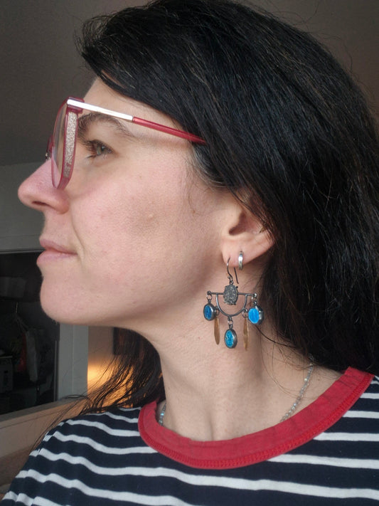 Modern Relic Mother Mary Earrings