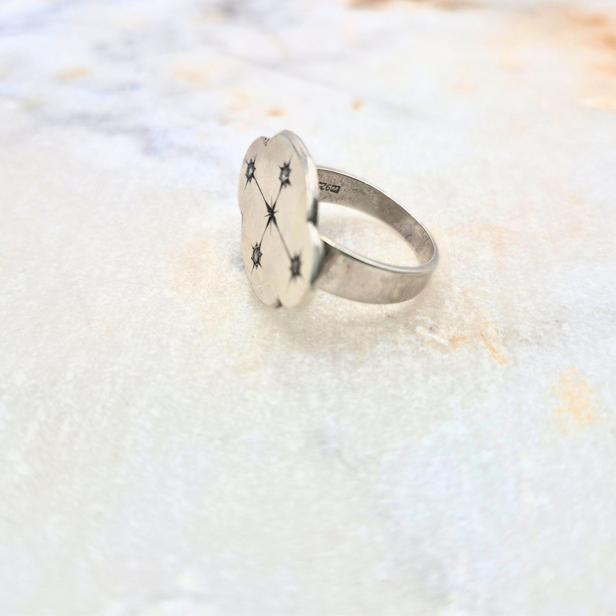 Cloud Ring with White Sapphire