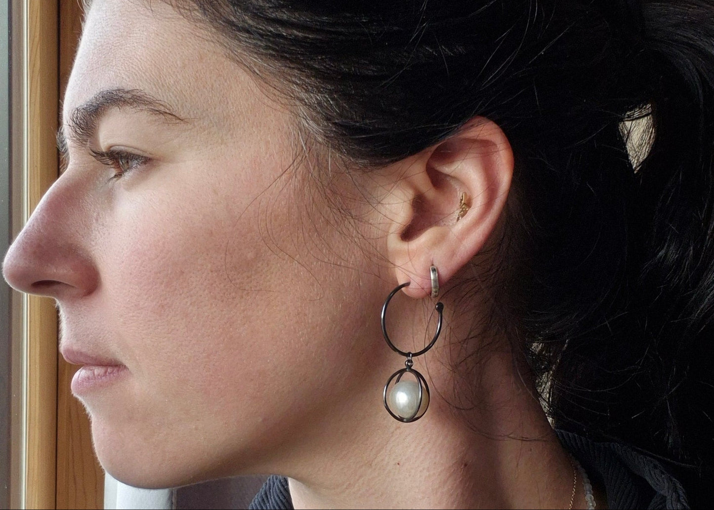 Pearl Orbit Earrings