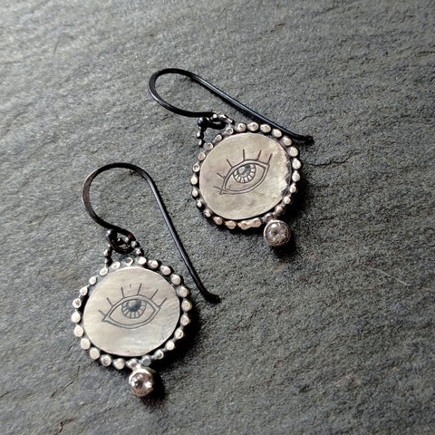 Handmade Protective Eye Earrings