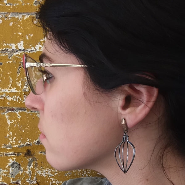 Handmade Hand Vessel Earrings