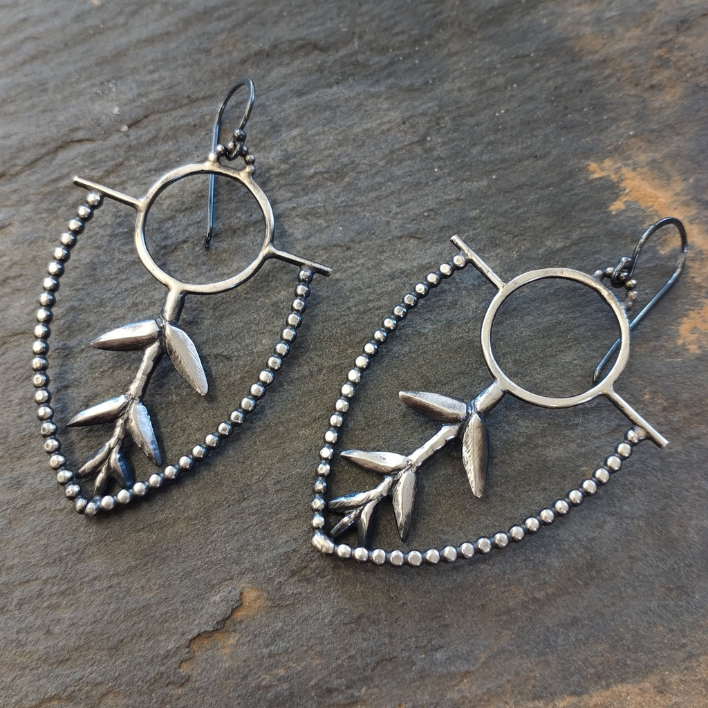 Silver Deep Root Earrings