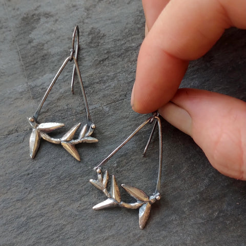 Leafy Angle Earrings